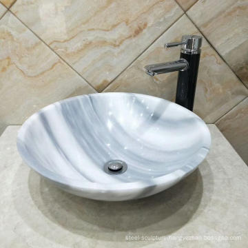 Home Decoration Cheap Natural Marble Stone Sink for Bathroom